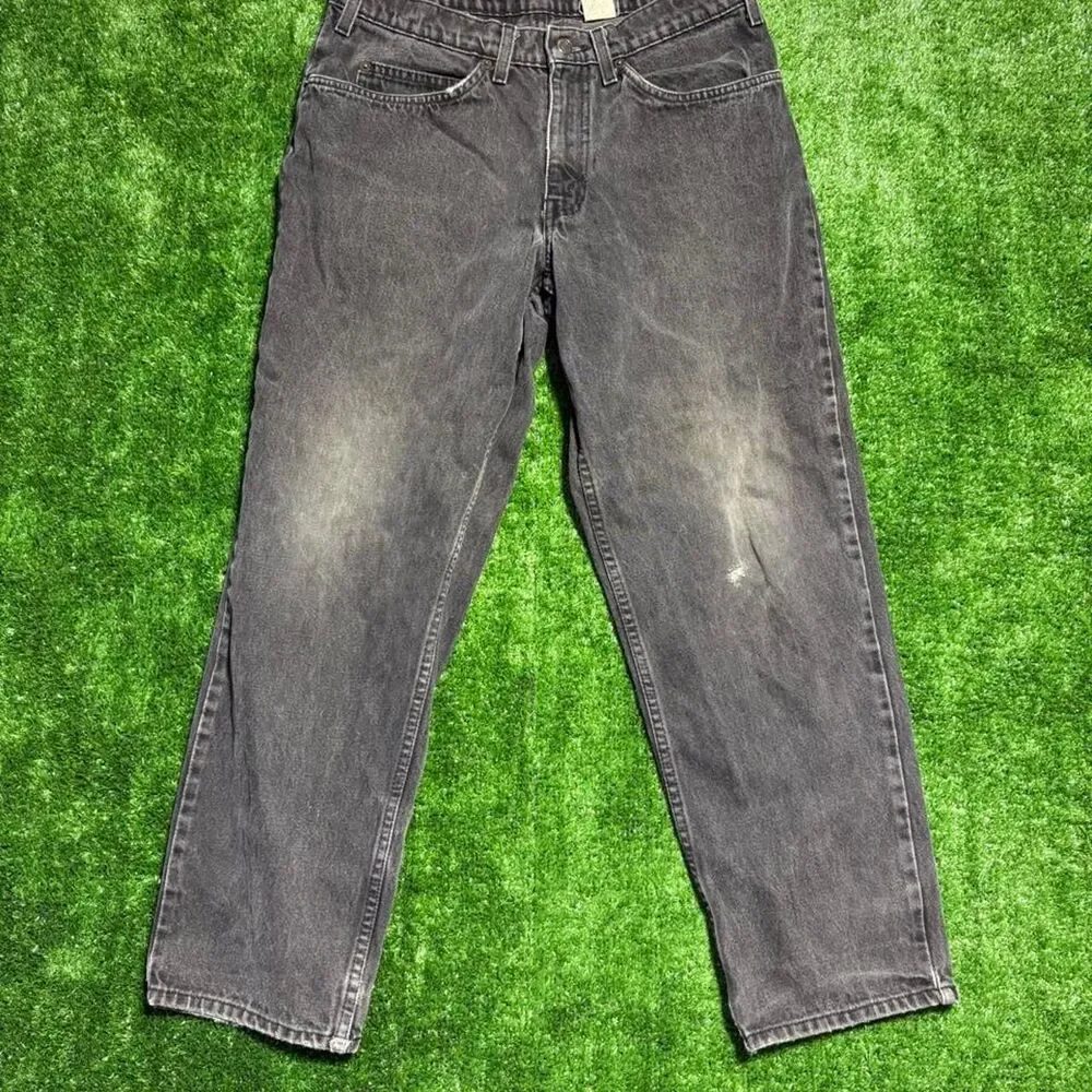 Levis Men's vintage Y2K Black Orange tab denim Jeans size 33x28